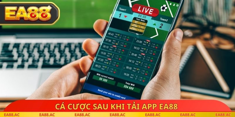 Cá cược sau khi tải App EA88