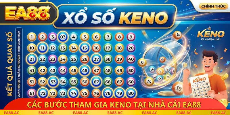 Các bước tham gia Keno tại nhà cái EA88