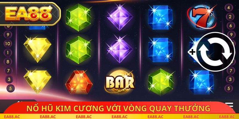 Nổ hũ kim cương với vòng quay thưởng