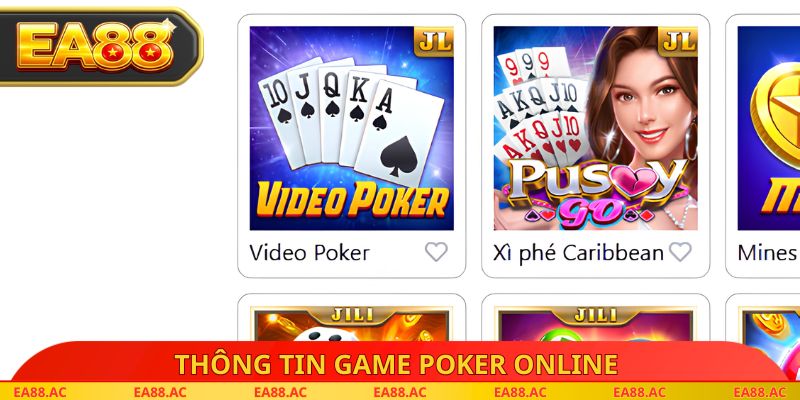 Thông tin game poker online